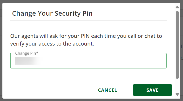 Enter New Pin