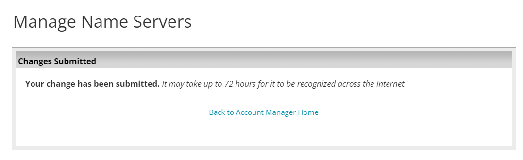 Changes submitted