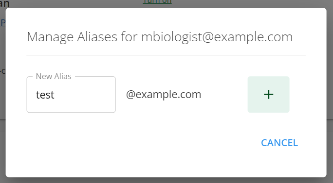 Manage Aliases