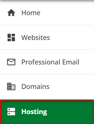 Hosting tab