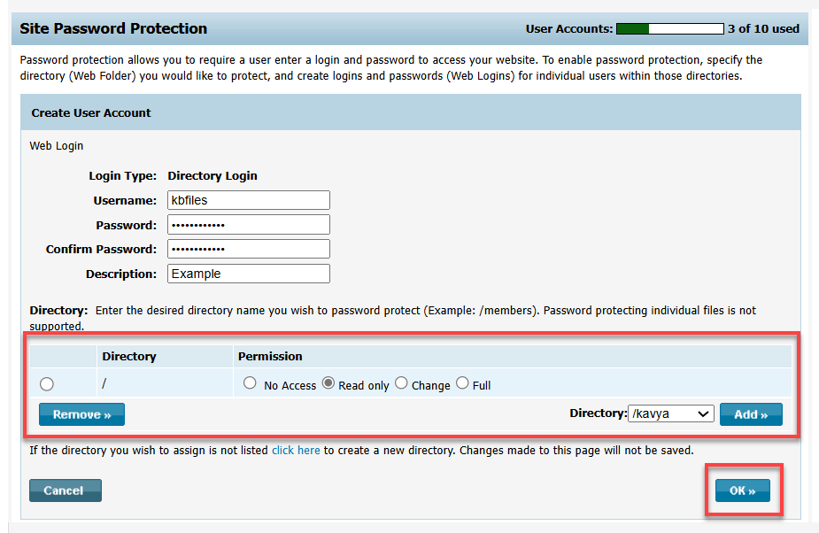 Login Permissions