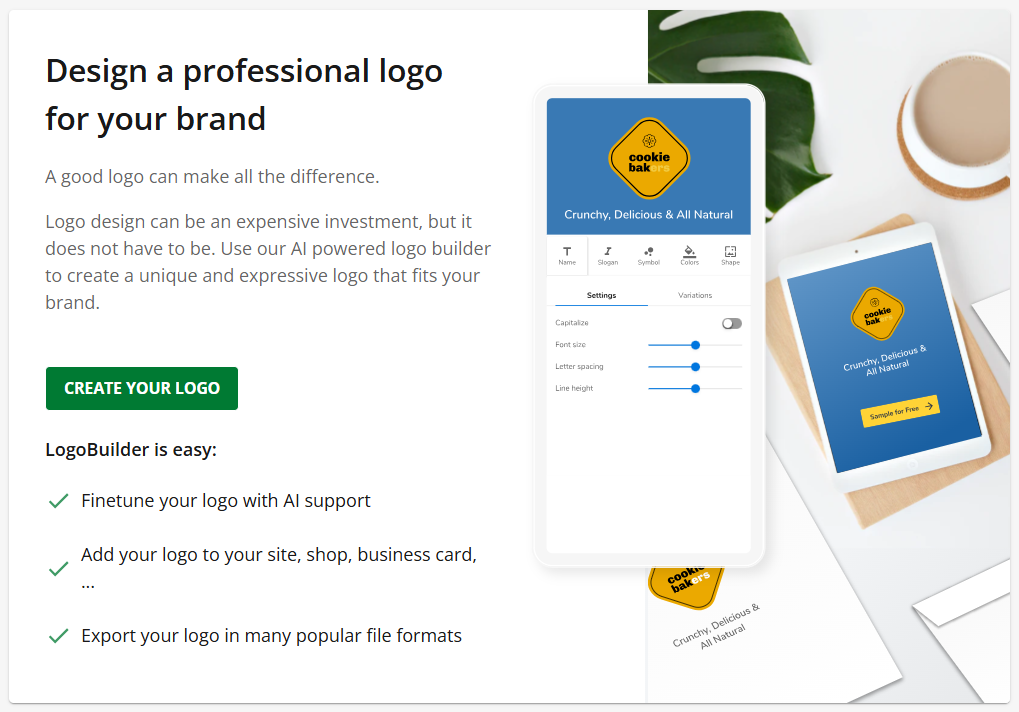 Create Your Logo Button