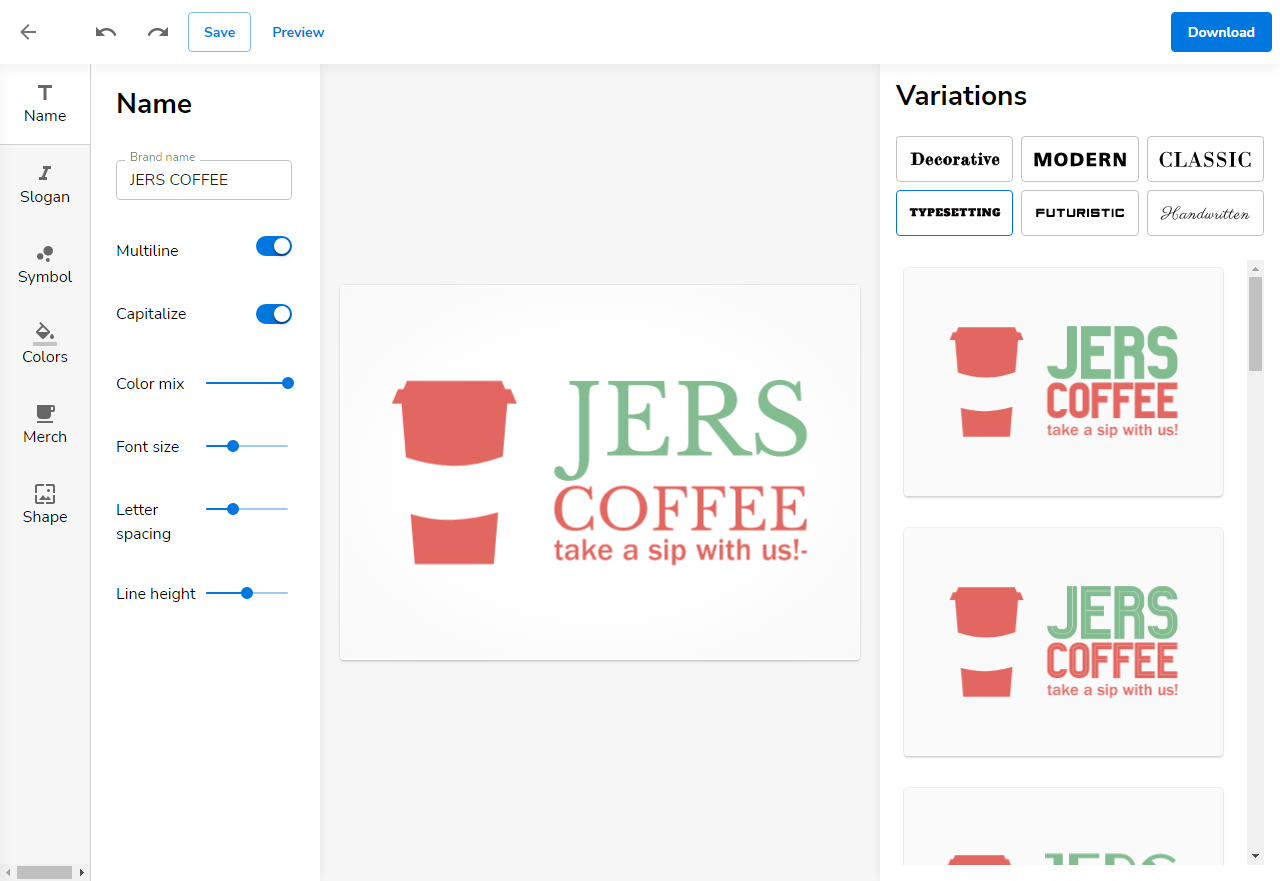 LogoBuilder Editor